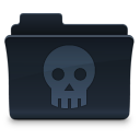 skull,folder icon