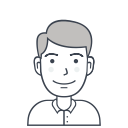avatar, male, man, person, profile, user svg vector icon