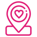 location, love, pin, valentine svg vector icon