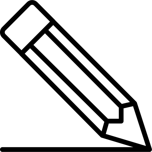 Pencil svg vector icon