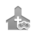 church,binoculars icon