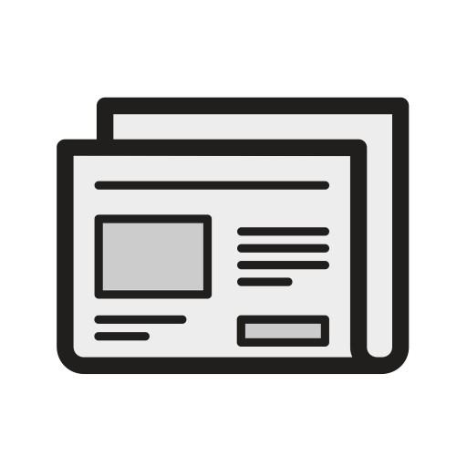 Newspaper svg vector icon