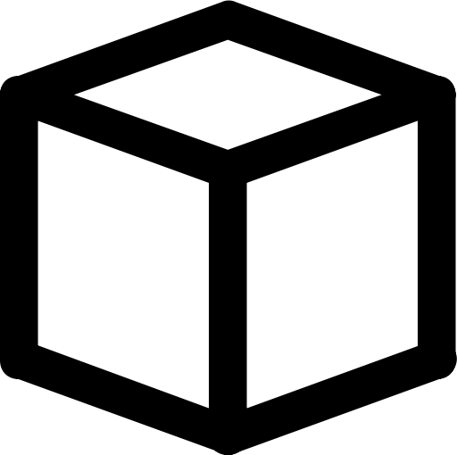 Cube svg vector icon