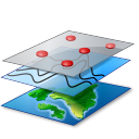 gis, layers, map icon