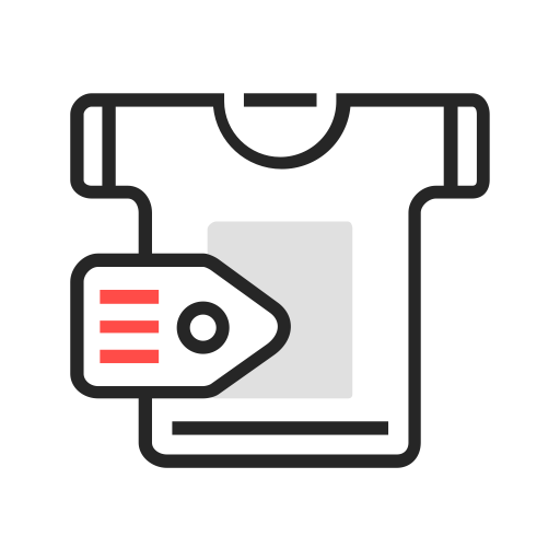 Line Drawing Color Clothes svg vector icon
