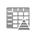 spreadsheet,pyramid icon