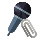 microphone,attachment icon