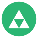 green, triforce, zelda svg vector icon