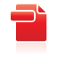 document, file, red icon