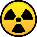 alert, danger, dangerous, hazard, radioactive icon