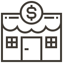 asset, commerce, ecommerce, loan, pawnshop, shop, store svg vector icon