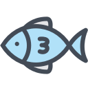 fish, fishing, food, sea, sea creature svg vector icon