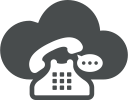 bubble, cloud, cloud computing, communication, retro, speech, telephone svg vector icon