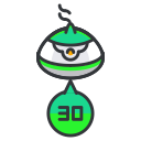 container, game, go, numbered, play, pokemon svg vector icon