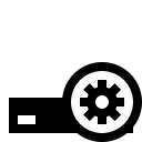 harddisk, sans, settings svg vector icon