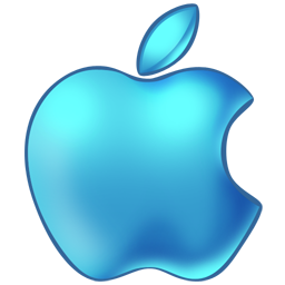 apple,blue icon