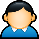 user,coat,blue,account,profile,people,human icon