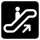 escalator, up svg vector icon