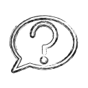 ask, chat, faq, help, productivity, shape, social svg vector icon
