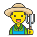 1, farmer, man svg vector icon
