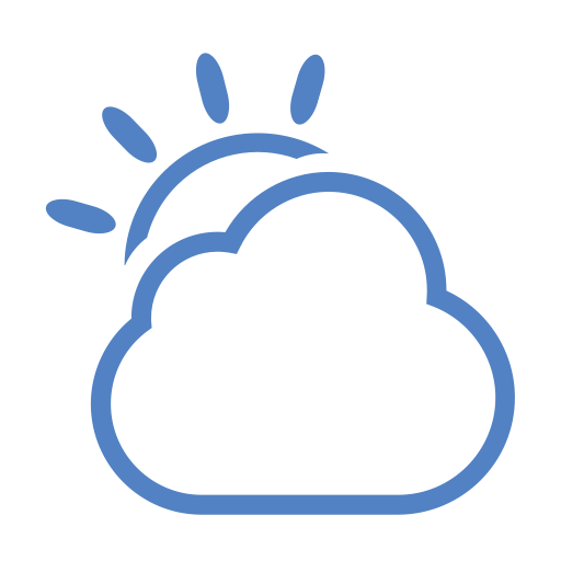 Cloudy svg vector icon