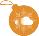 ball, christmas, cloud, sound svg vector icon