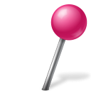 ball, base, map, marker, pink, right, zwitscha icon