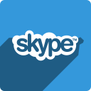 media, shadow, skype, social, square svg vector icon