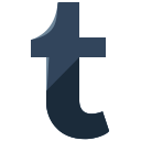 media, social, tumblr svg vector icon
