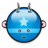 starburst,blue icon