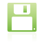 disk, floppy, green icon