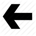 arrow, direction, left, move icon