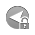 arrowhead,left,lock,open icon
