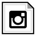 instagram, media, social svg vector icon