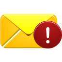 alert, email icon