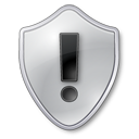 grey, shield, warning icon