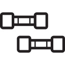 dumbbells, exercise, fitness, muscle, weight svg vector icon
