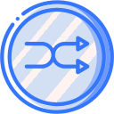audio, media, media player, music, shuffle, video player svg vector icon
