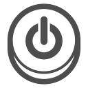 control, multimedia, on off, player, power, turn svg vector icon