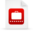 document, file, paper, red icon