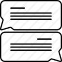 conversation, message, speech, talk, text svg vector icon
