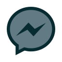 chat, communication, facebook, messenger svg vector icon