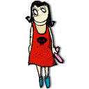 skull,grrl icon