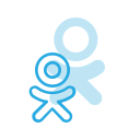 logo, media, odnoklassniki, social svg vector icon