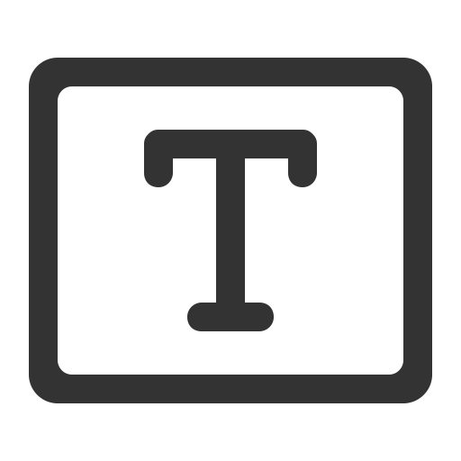 Symbol Text svg vector icon
