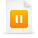 document, file, orange, paper icon