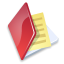 folder,document,red,file,paper icon