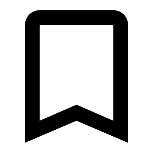 Empty Bookmark svg vector icon