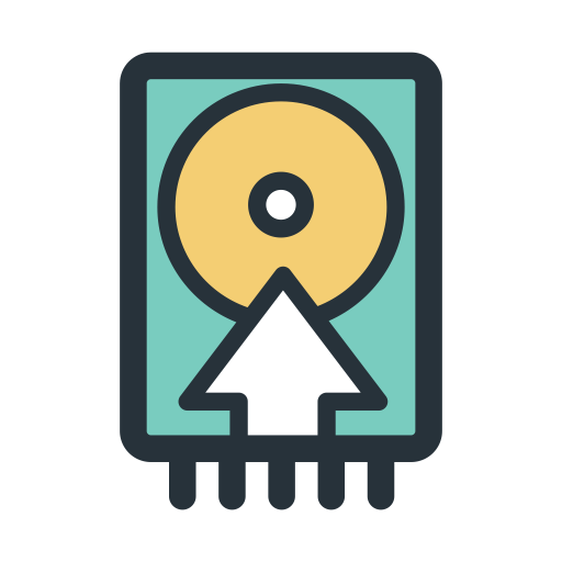 Color Blocks Hard Disk svg vector icon