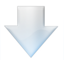 arrow, down icon